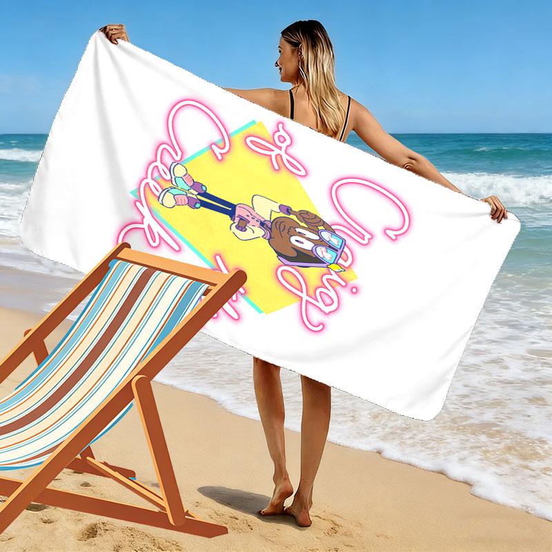 Craig Quest Print Beach Towel, Large Soft Quick Dry Towel for Beach Camping Swimming