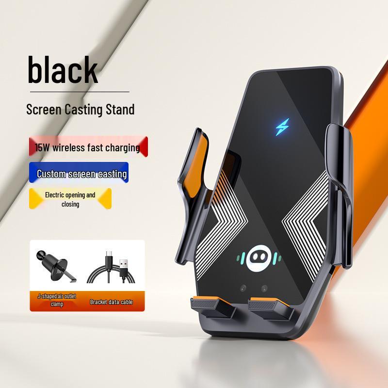 15W Auto Induction Wireless Car Charger & Phone Holder