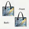 Watercolor Gold Art Tote Bag Fashion Daily Use Handbag for Ladies Large Capacity Shopping Shoulder Bag