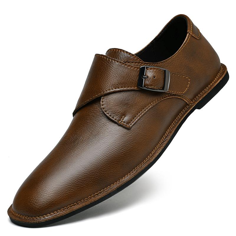 Fashion Genuine Leather Men Loafers Business Walking Boat Footwear New Walk Casual Shoes Classic Moccasins Breathable Man Slip on Flats