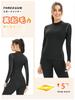 [THREEGUN] Sports Inner Shirt, Women's, Brushed Lining, High Neck, Long Sleeve, Undershirt, Compression Wear, Training Top, Quick Dry, Cold
