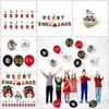 Cartoon Christmas Balloon Flag Decoration Christmas Tree Xmas Cake Flag  New Year