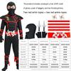 Cosplay Ninja Muscles Halloween Costume for Kids Cool Role Play Game Dress Up