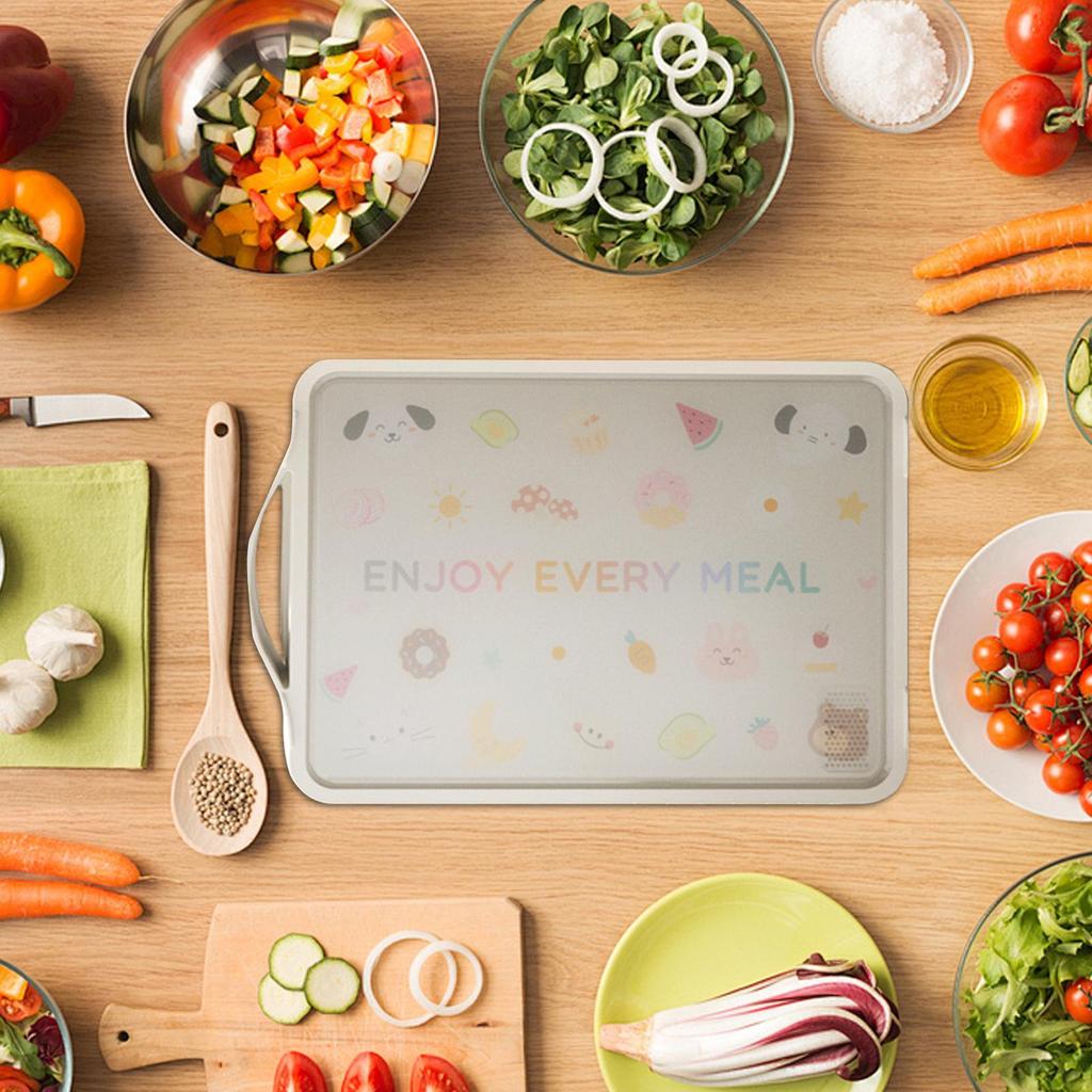 Stainless Steel Cutting Board Non Stick Chopping Board Odor-Resistant Cooking Accessories For Outdoors RV Camping Travel Picnic