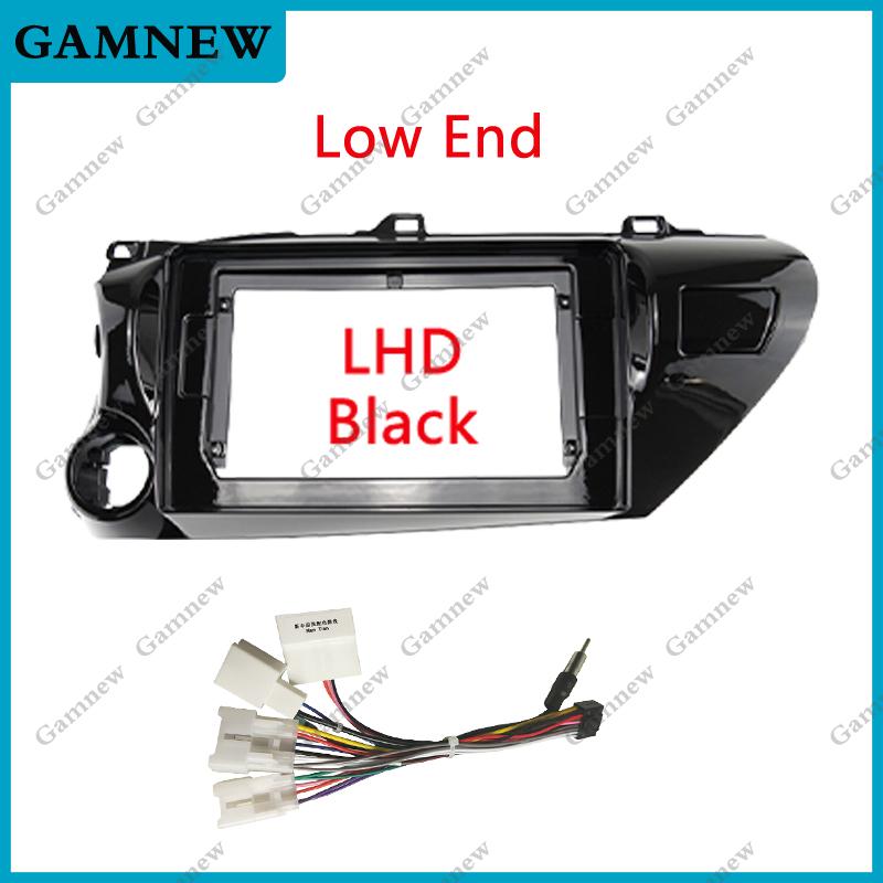 10 Inch Car Frame Fascia Adapter For Toyota Hilux Pick Up AN120 2015-2020 Android Radio Dash Fitting Panel Kit