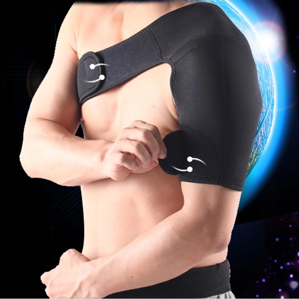 Right Shoulder Brace Adjustable Shoulder Support for Men Women Pain Relief Outdoor Mountaineering
