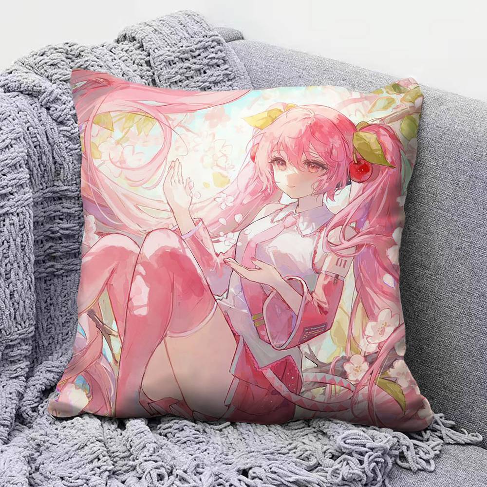 Sakura Miku Home Sofa Cushion Covers and Aecorative Custom Pillow Covers