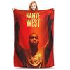 Hip Hop Kanye West Music HipHop Album Blankets Multi-function Flannel Throw Blanket for Couch Bedding Outdoor Throws Bedspread
