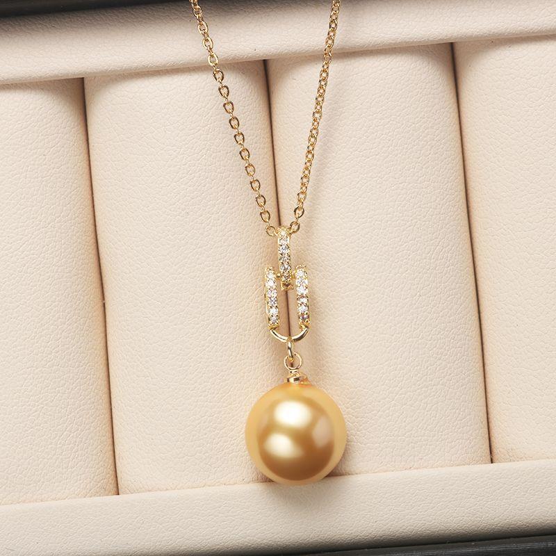 Mom Gift Three-piece Pearl Box Pearl Necklace Female Bead Necklace Pendant for Girlfriend Gift Jewelry Set