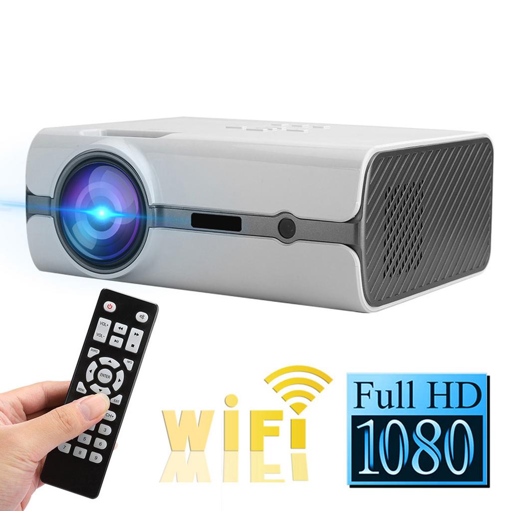 UHAPPY U45 Mini-Heimprojektor mit kabelloser WLAN-Verbindung und tragbarer Bildschirmauflösung für 720p und 1080p