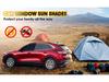 Universeller einziehbarer Auto-Fenster-Sonnenschutzvorhang - Elastisches Netz-Sonnenvisier für Camping und mehr