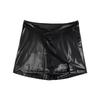High-Waisted Black PU Leather A-Line Short Skirt - Slimming, Sexy, Hip-Hugging Design for Women (2026)