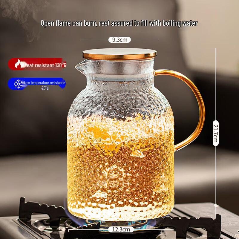 BorYiDuo 2.3L High-Temperature Glass Water Pitcher