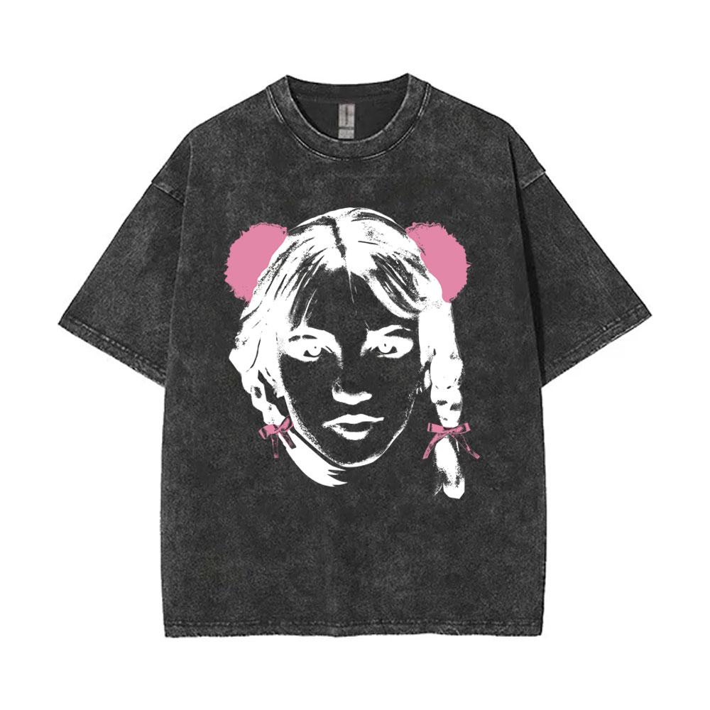 Limited Britney Spears Oops I Did It Again Tour  Vintage Washed T Shirt Summer Men Women High Quality Cotton Retro Tshirt