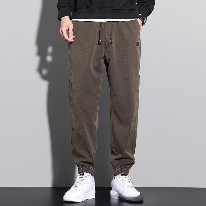 New Loose Sports Casual Pants Thin Comfortable Yoga Pants Slimming Mid-waist Fitness Pants Nine-point Men