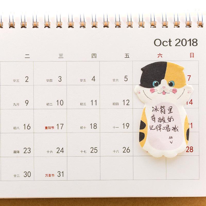 8pcs HOHO Cat Sticky Note Adhesive Memo Pad Post It Planner Stickers Decoration Office School F6044
