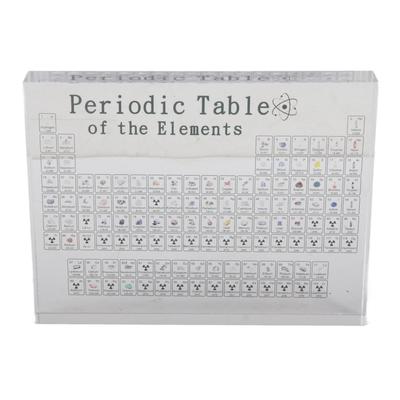 Periodic Table with Real Elements Inside Clear Acrylic Ergonomic Real Chemical Element Periodic Table for Classroom