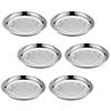 6 Stück Edelstahl Scheiben Obstschale Kaffeetisch Rund Mischen Salat Kind