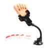 Practice Fake Foot Model with Holder Flexible Movable Soft Silicone Prosthetic Manicure Tool  for Nail Art Training