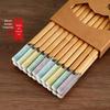 Five-Color Nan Bamboo Chopsticks for Home Sharing - Chinese Style, New Set for Individual Use