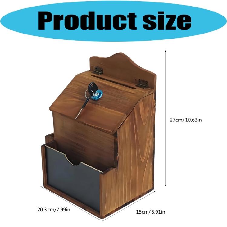 Office Suggestion Box With Covered Best External Holders Writing Face And Mounting Hardware Included
