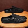 Hot Sale Summer Men Half Shoes Simple Style Slip On Loafers New Trend Man Half Slippers Classic Lightweight Outdoor Flat