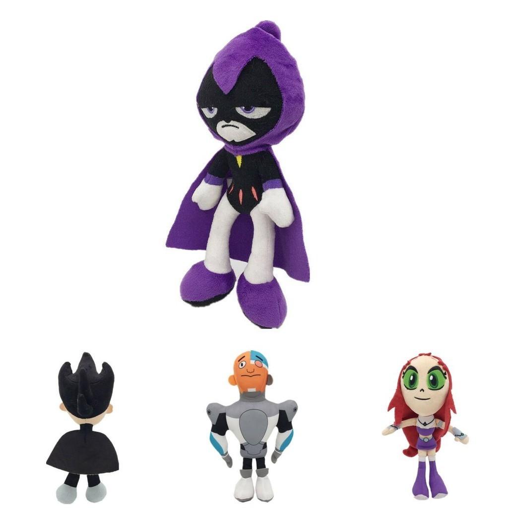 Entzückende 10-Zoll Teen Titans Go Plüschtiersammlung mit Robin Raven Cyborg