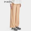 Ports Women's Light Curry Straight-Leg Wool Trousers