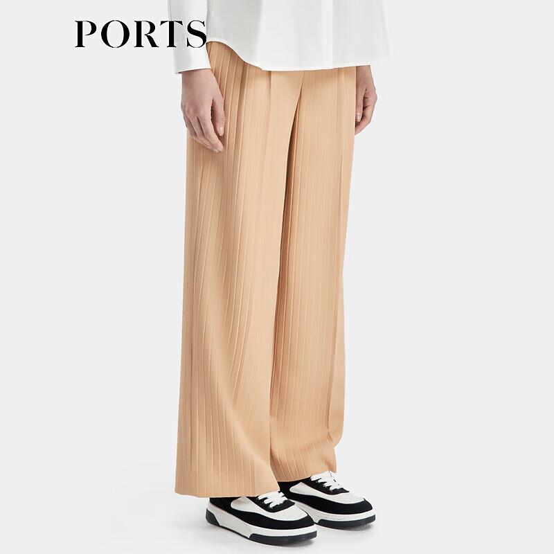 Ports Women's Light Curry Straight-Leg Wool Trousers