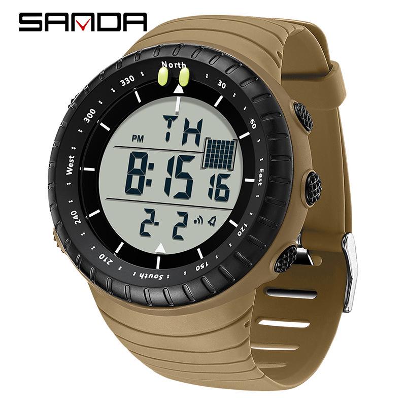 Sanda Cold Light Large Screen Waterproof Digital Sports Watch