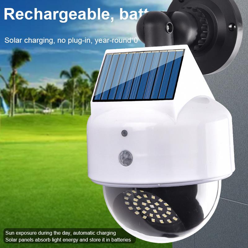 Luzes de Jardim Inteligentes Solares com Sensores de Movimento e Simulação de Câmera de Vigilância