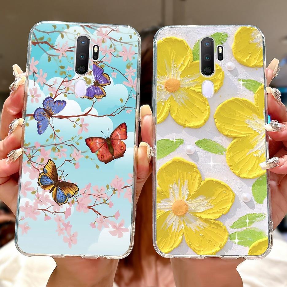 For Oppo A9 2020 Case Oppo A11x New Luxury Painted Cover Shockproof Phone Case For Oppo A5 2020 A92020 OppoA11x Soft Fundas Bags