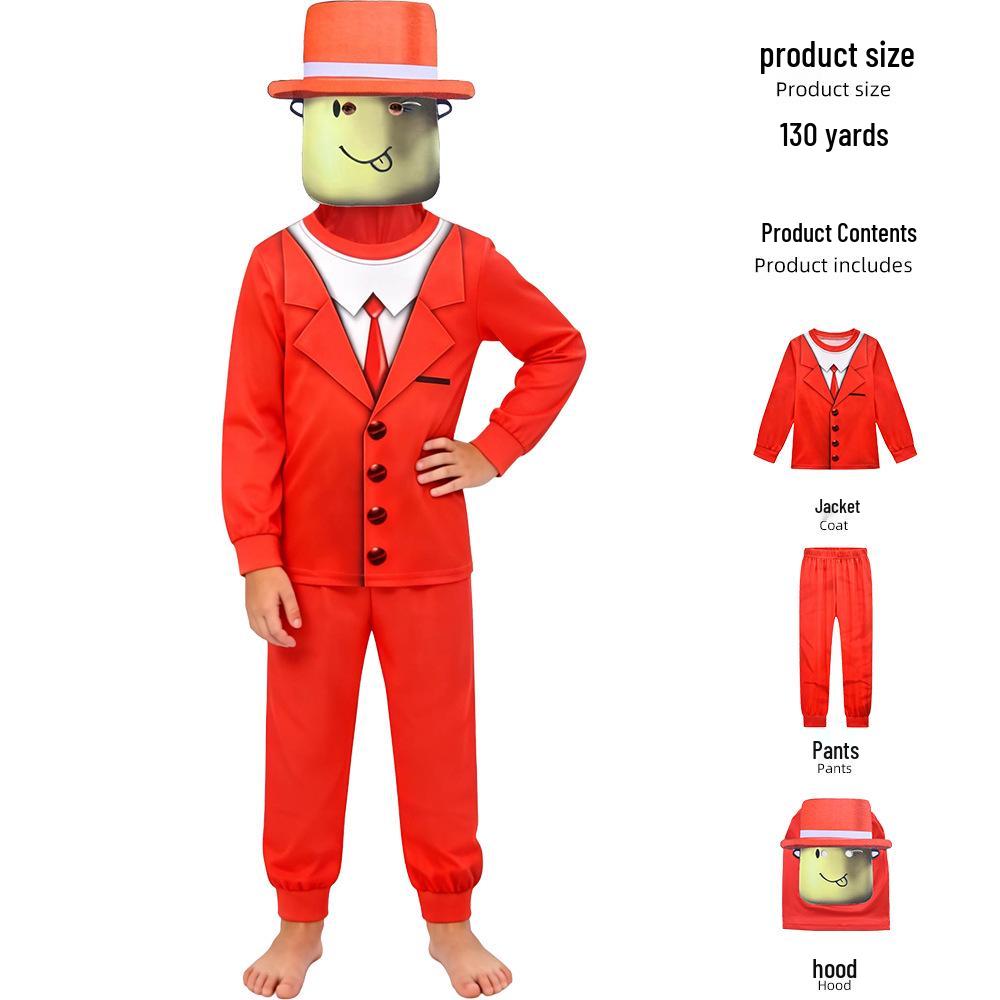 

Roblox Children s Long Sleeve and Pants Cosplay Two-Piece Set 110cm