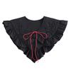 Elegant Ruffle Trim Detachable Collar Comfortable Courtstyle Decorative Collar Neck Choker Accessory for Punk Styling