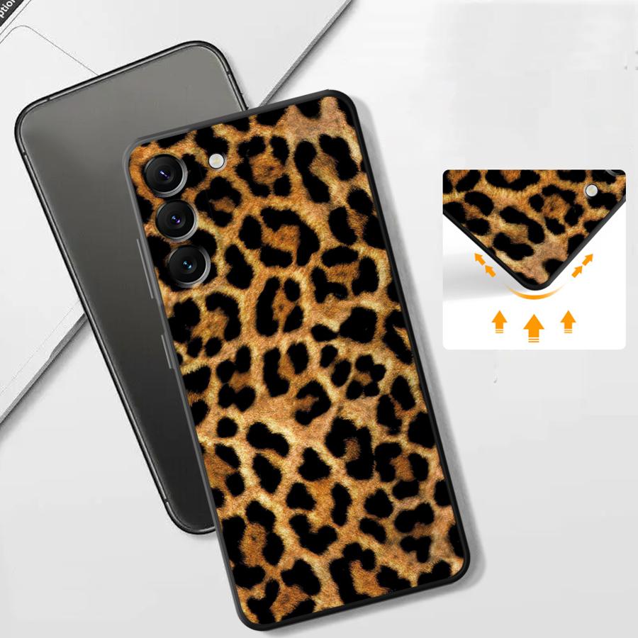 Funda Phone Cover Case for Xiaomi Redmi Note 12 Pro 9 10S 9S 13 Pro Plus 14 11s 12s 7 8 11 10 Leopard Print Pattern
