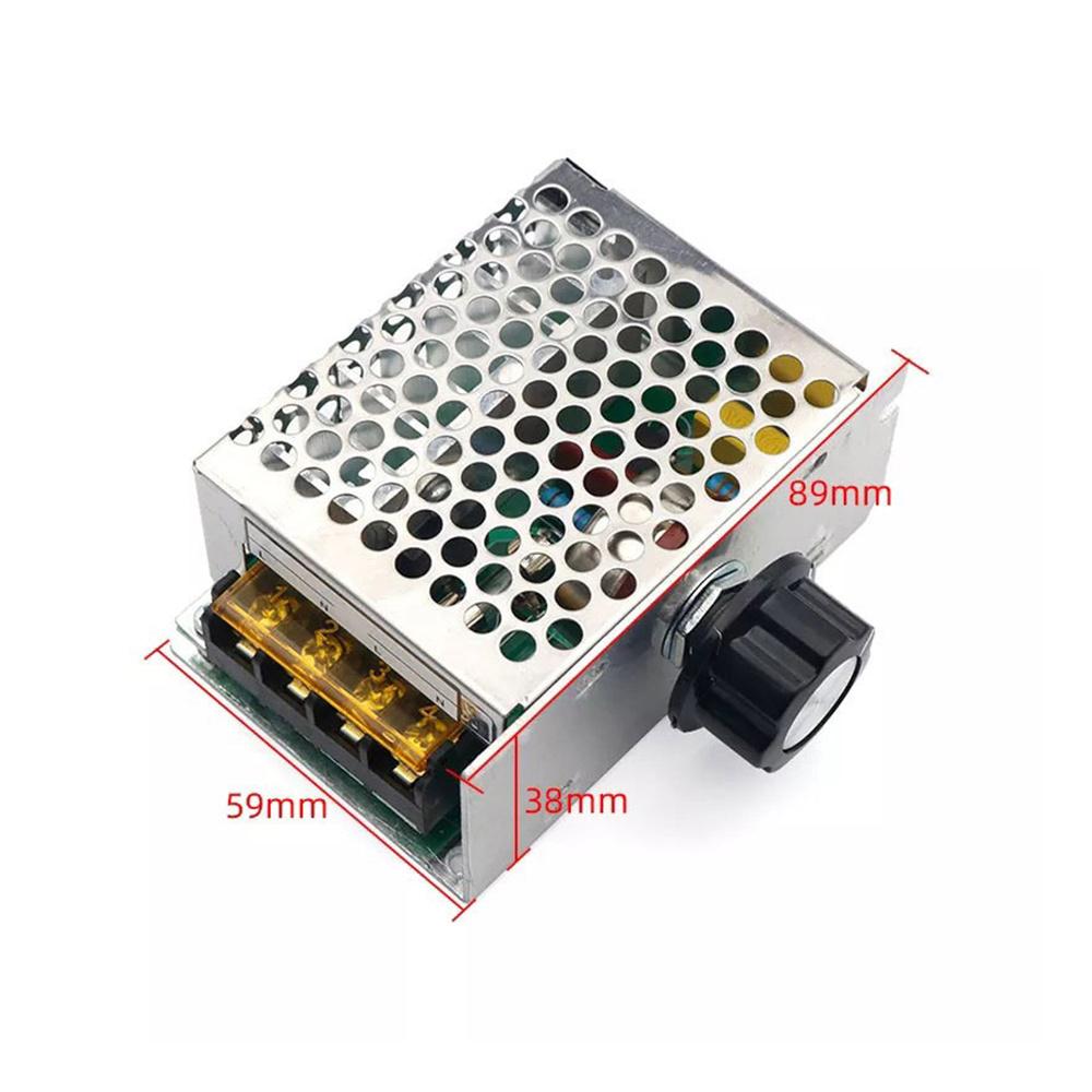4000W High Power SCR Elektronický regulátor napětí 220V AC Motor Regulátor otáček Stmívač Termostat