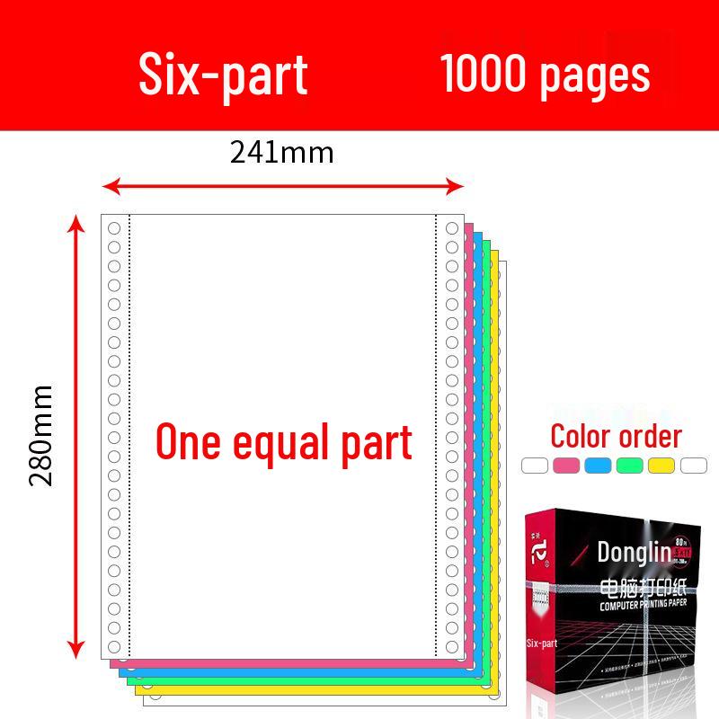 Multi-Part Pinfeed Computer Print Paper: 1-5 Parts, 241 Voucher Listings