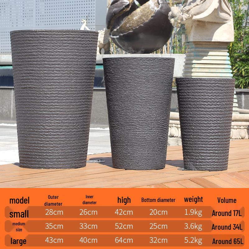 Nordic Extra Large Faux Ceramic Flower Pot for Living Room/Balcony