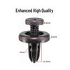 Universal 6mm Black Fender Liner Mudguard Clip with Expansion Screw