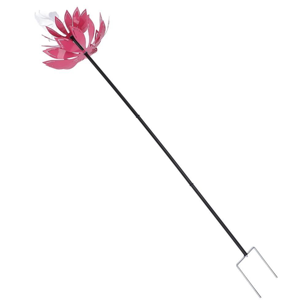 8pcs Alloy Metal Flower Sculpture Metal Stake Garden Yard Decoration Lawn Patio Backyard Decor