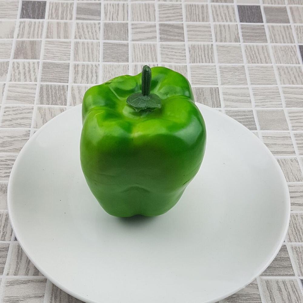 3pcs Artificial Pepper Simulation Fake Imitated Food Vegetables Restaurants