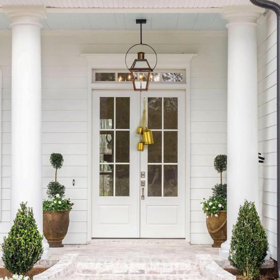 Christmas Column Bell Metal Texture Design Gradient Size Arrangement Natural Hemp Rope Lanyard Retro