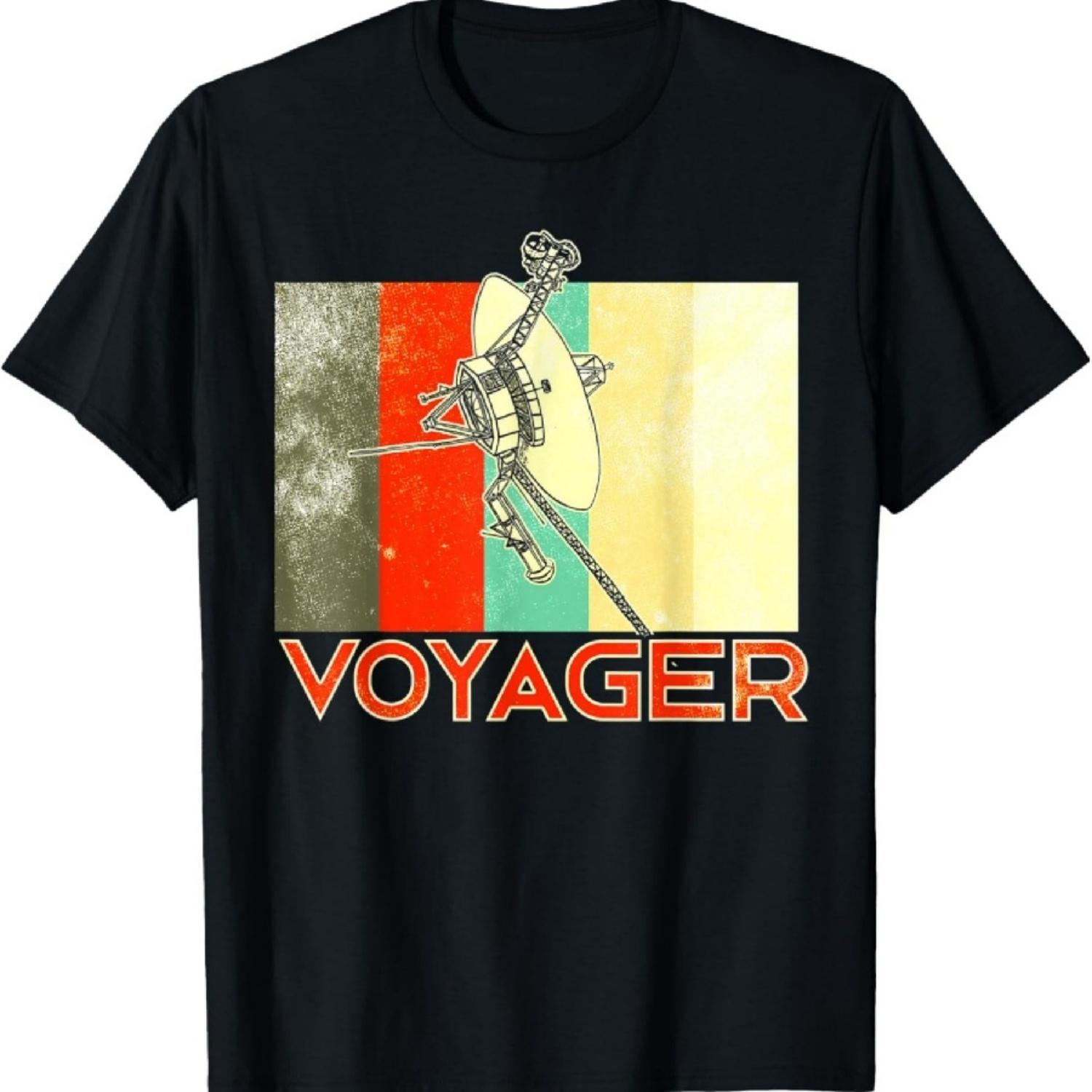 Voyager Space Probe Spacecraft Solar System Astronomy T-Shirt1 XXXXXL чёрный