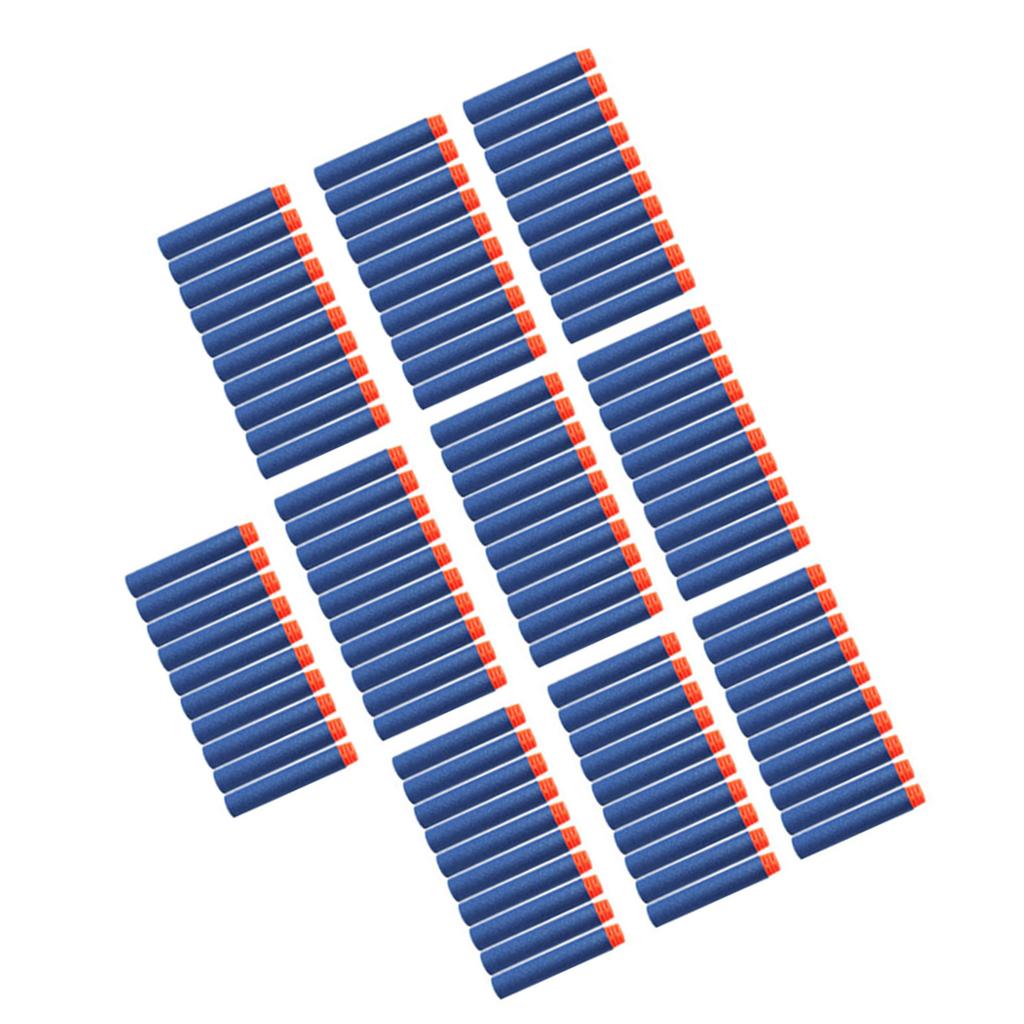 100Pcs Foam Refill Darts 7.2cm Portable Soft Foam Refill Dart for Toy Gun Children Kids Blue