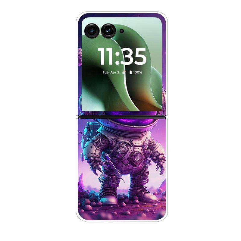 Modne Przezroczyste Etui Na Telefon Dla Motorola Razr 40 50Ultra Razr 60 Ultra Ochronne Etui Dla Razr40 Razr50 Przezroczysta Twarda Powłoka PC