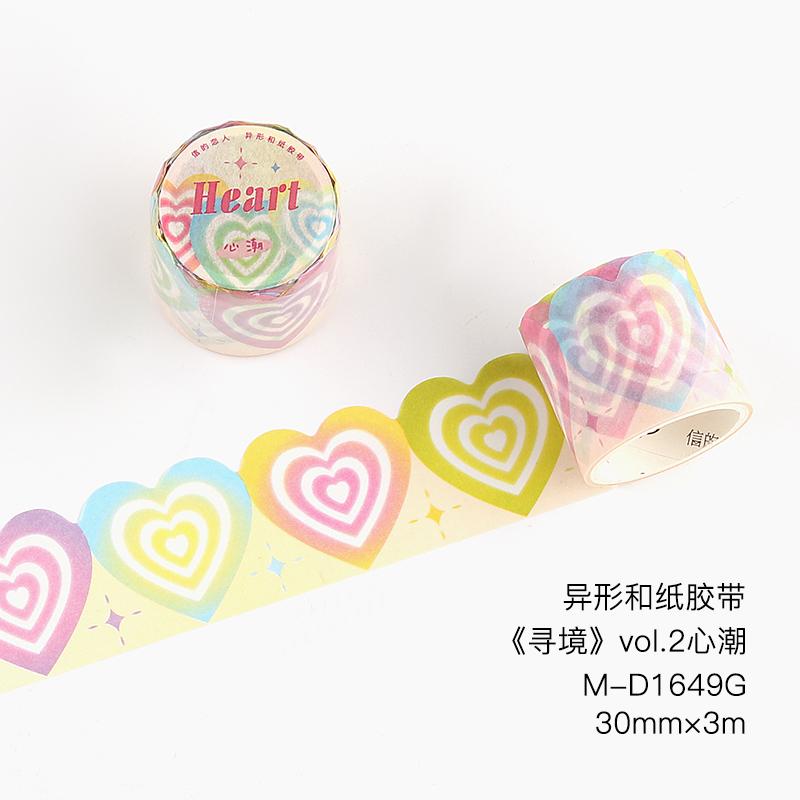 Kawaii Bubble Love Heart Washi Tape Scrapbooking DIY Decor Journal Korean Masking Tape Cute Planner Art Supplies DIY Stationery