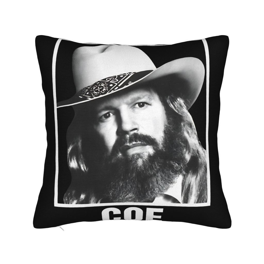 In Memory Of David Allan Coe 1939- Pillow Cover Retro Portrait Tribute Soft Cushion Cover Pillow Case For Living Room Chair