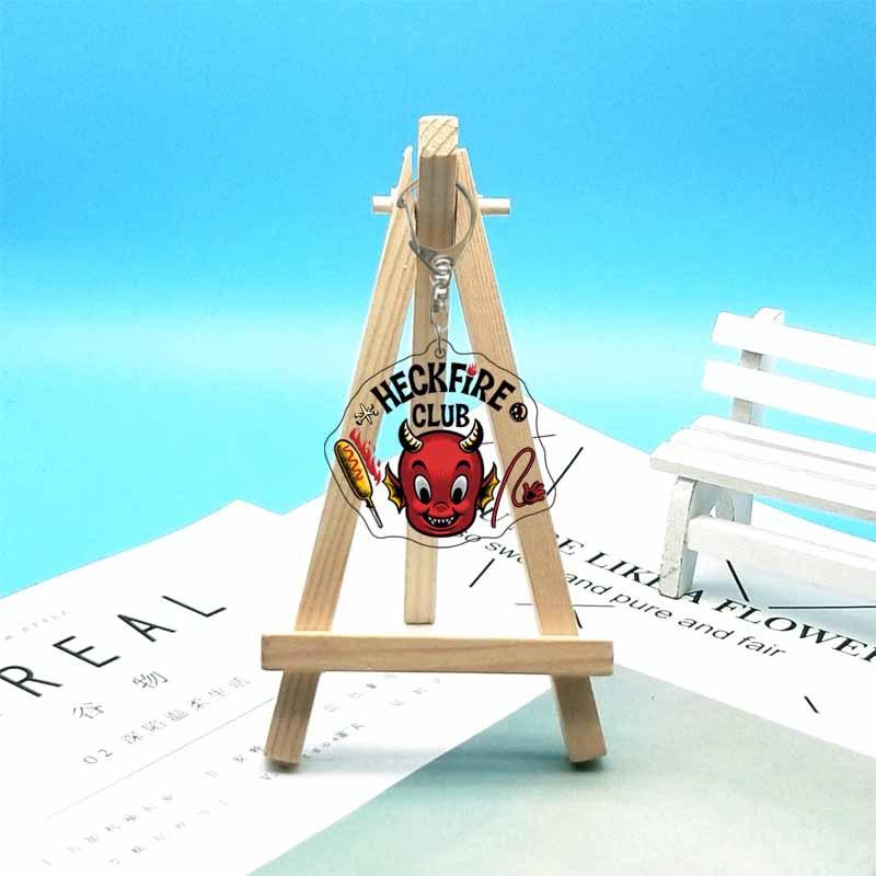 For Stranger Things Mike D'artagnan Eleven Robin Hopper Joyce Acrylic Keychain Custom Cartoons Cute Backpack Accessories Gift