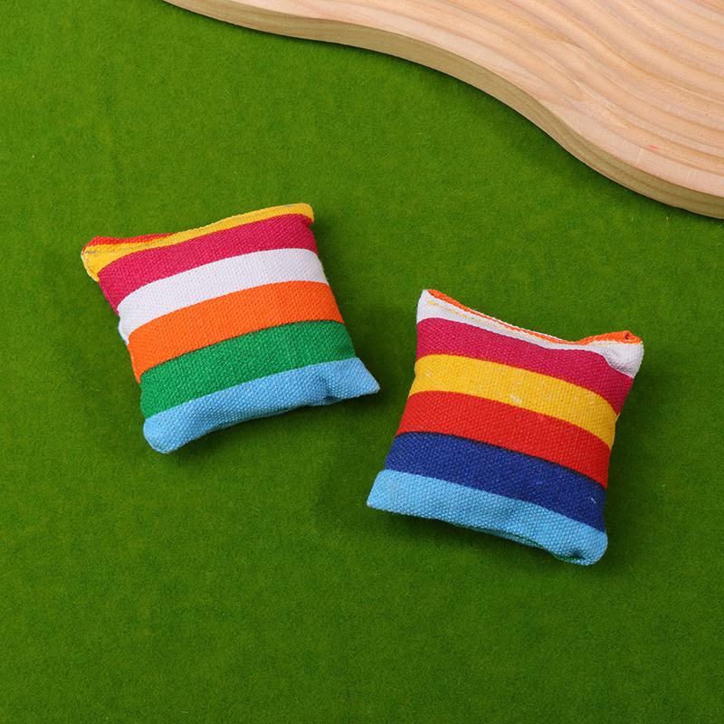 1Pc Sandbag Kids Toys Square Portable Bean Bags For Party Washable Outdoor Interactive Plaything Toss Throwing Game For Child