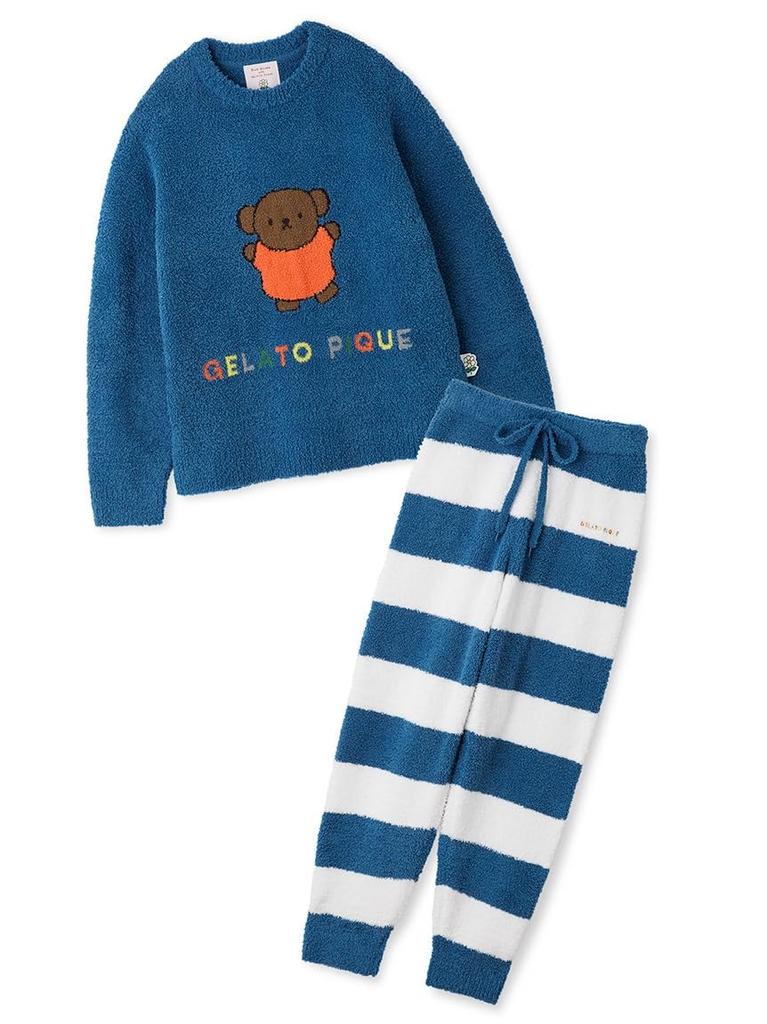 gelato pique DickBruna Baby Moko JQD Pullover Long Pants Set Blue & (PWNT244002) Women's